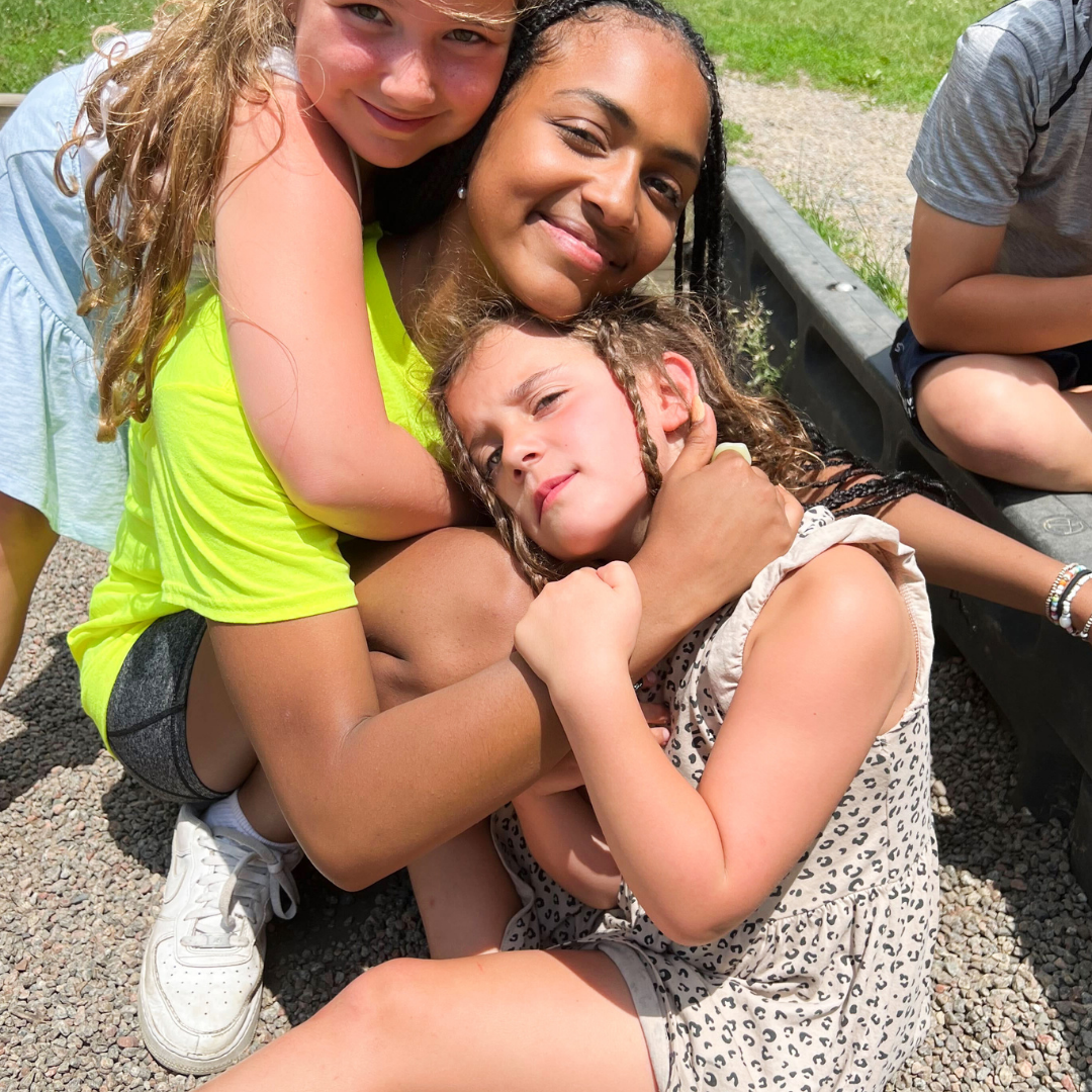 Friends at camp